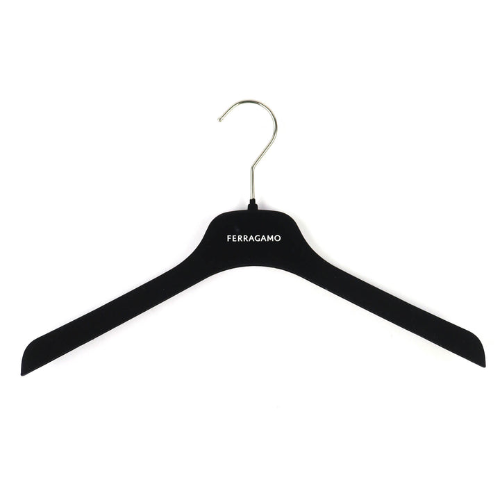 極美品△FERRAGAMO フェラガモ 0763654 ロゴボタン サテン切替 ウール ツイードジャケット ホワイト 40 ハンガー付き 正規品 レディース