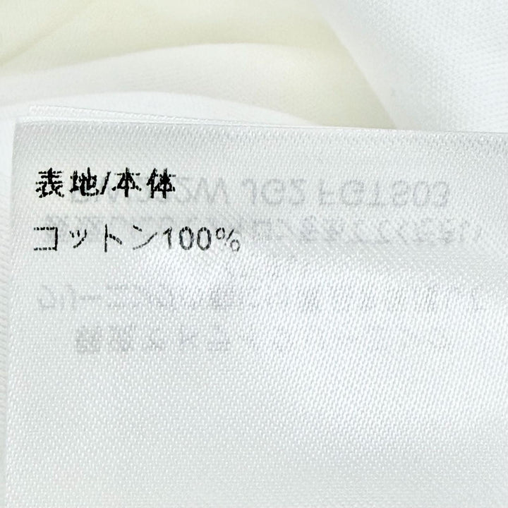 極美品△LOUIS VUITTON ルイヴィトン 23AW モノグラム ハトメ サイドストラップ クルーネック 半袖Ｔシャツ ホワイト XS 伊製 正規品