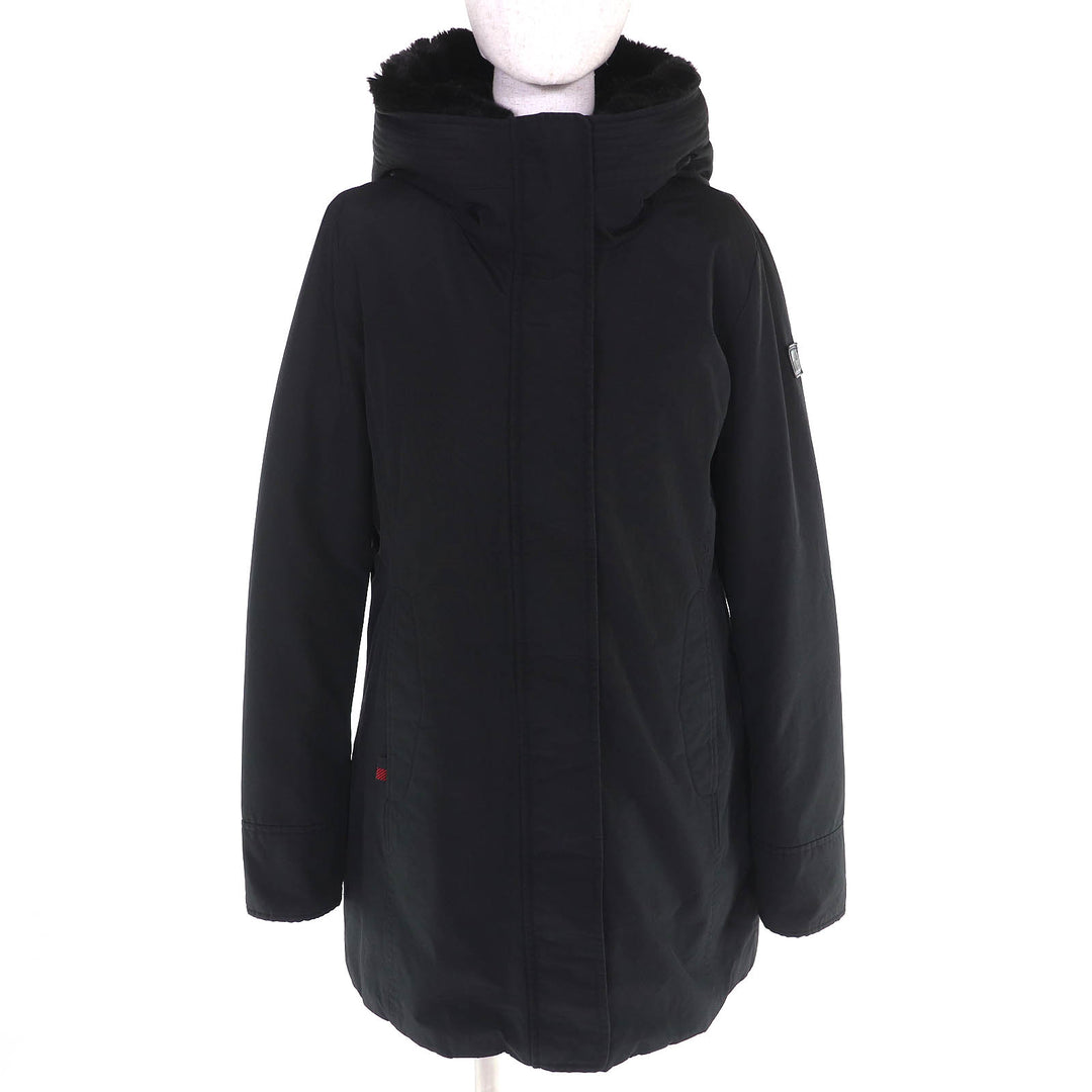 美品△WOOLRICH ウールリッチ WWOU0724FR UT0001 BOULDER FAUX FUR PARKA ボルダー エコファー付き フーテッド ダウンジャケット 黒 M