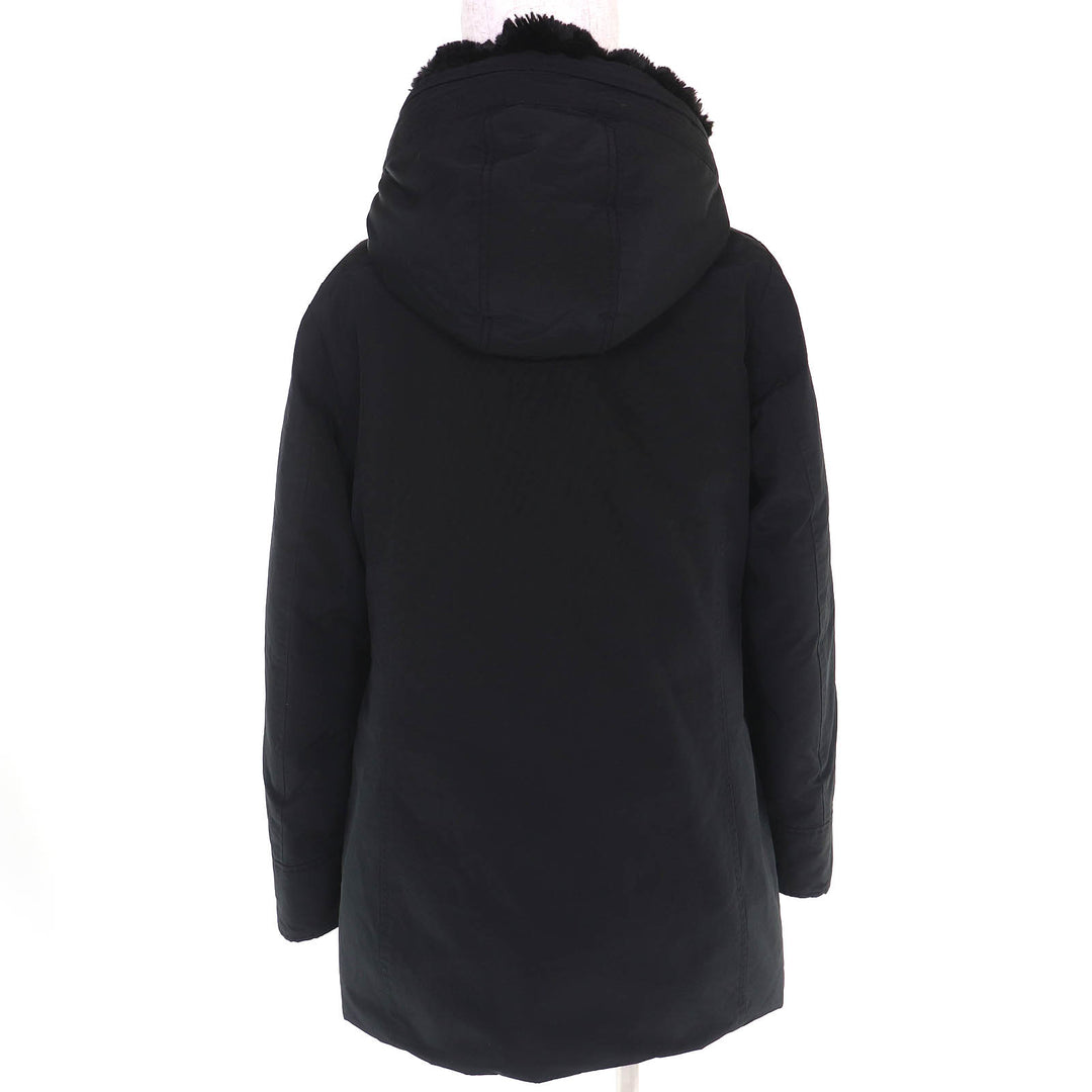 美品△WOOLRICH ウールリッチ WWOU0724FR UT0001 BOULDER FAUX FUR PARKA ボルダー エコファー付き フーテッド ダウンジャケット 黒 M