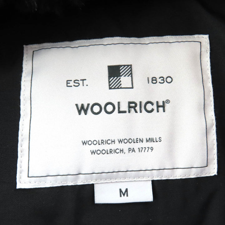 美品△WOOLRICH ウールリッチ WWOU0724FR UT0001 BOULDER FAUX FUR PARKA ボルダー エコファー付き フーテッド ダウンジャケット 黒 M