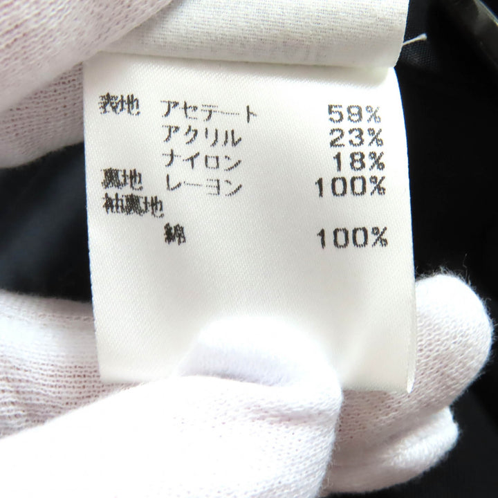 極美品△DRIES VAN NOTEN ドリスヴァンノッテン 1025678 クロコ型押し ロング トレンチコート ブラック 36 正規品 レディース オススメ◎