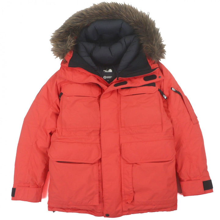 美品▼THE NORTH FACE ザ・ノースフェイス ND91920 SUMMIT SERIES Southern Cross Parka ファー付 フーデッド ダウンジャケット M 正規品