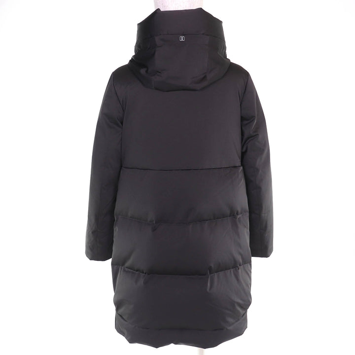 極美品△DUNO デュノ TALIA M MESTRE タリア フード付き ジップアップ ダウンコート ダークグレー系 42 正規品 レディース オススメ◎