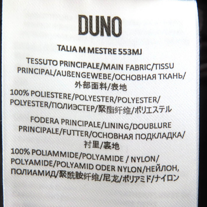 極美品△DUNO デュノ TALIA M MESTRE タリア フード付き ジップアップ ダウンコート ダークグレー系 42 正規品 レディース オススメ◎