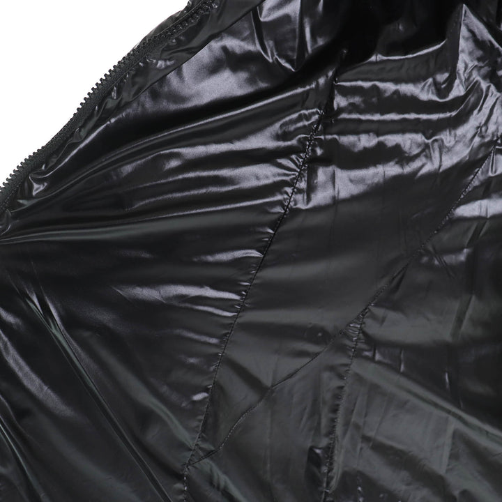 極美品△TATRAS タトラス 23AW LTAT23A4693-D BABILA バビラ ロゴワッペン フード付き ダウンコート ブラック 03 正規品 レディース