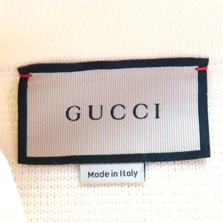 未使用△GUCCI グッチ 23SS 726801 ウール100％ サイドジップ ニットスカート ミニスカート アイボリー XS イタリア製 正規品 レディース
