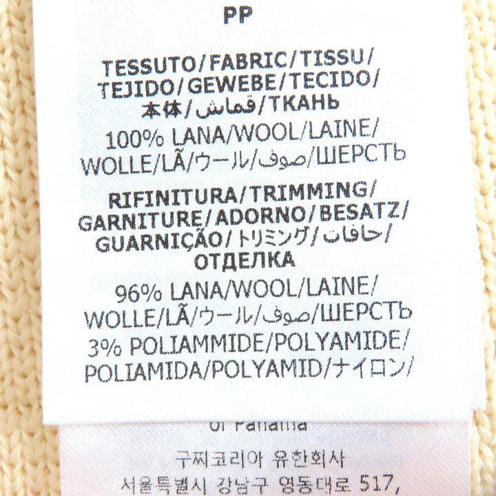 未使用△GUCCI グッチ 23SS 726801 ウール100％ サイドジップ ニットスカート ミニスカート アイボリー XS イタリア製 正規品 レディース