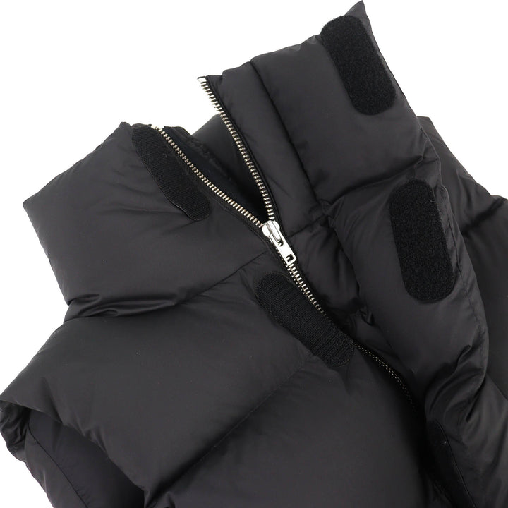美品△ENTIRE STUDIOS エンタイアスタジオ ES2400 PO047 MML VEST スタンドカラー ジップアップ ショートダウンベスト ブラック S メンズ