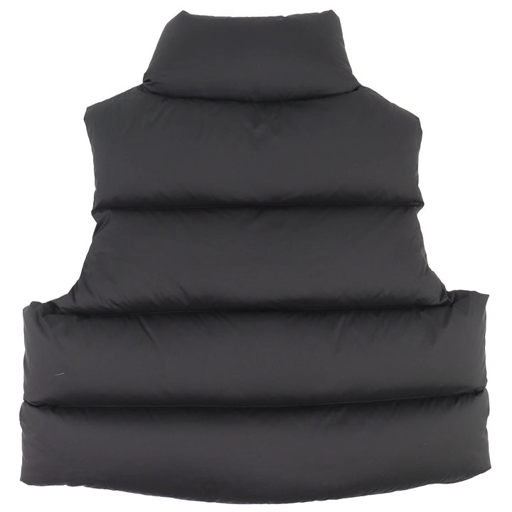 美品△ENTIRE STUDIOS エンタイアスタジオ ES2400 PO047 MML VEST スタンドカラー ジップアップ ショートダウンベスト ブラック S メンズ