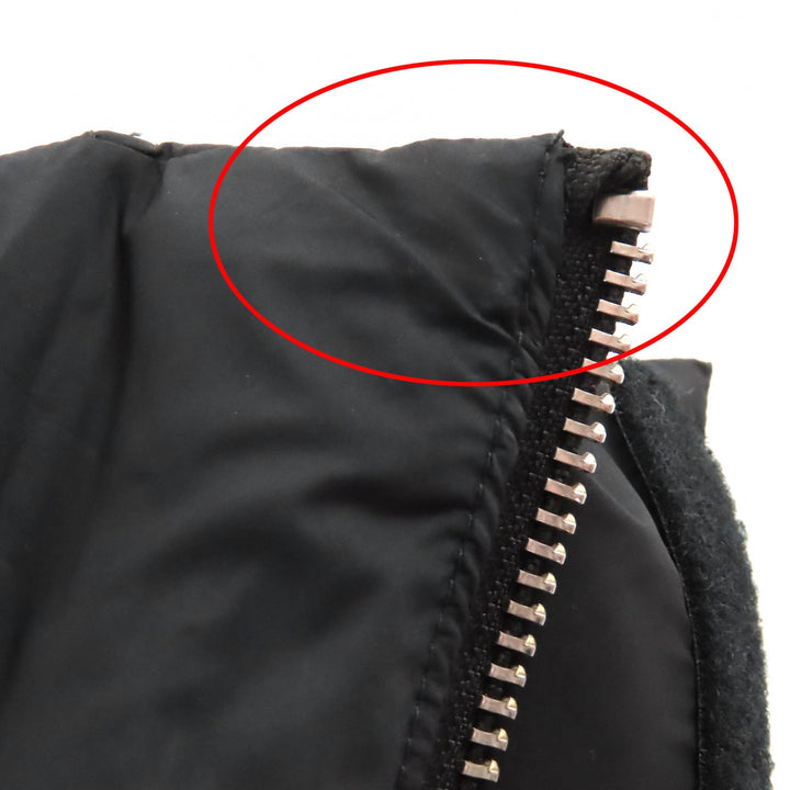 美品△ENTIRE STUDIOS エンタイアスタジオ ES2400 PO047 MML VEST スタンドカラー ジップアップ ショートダウンベスト ブラック S メンズ