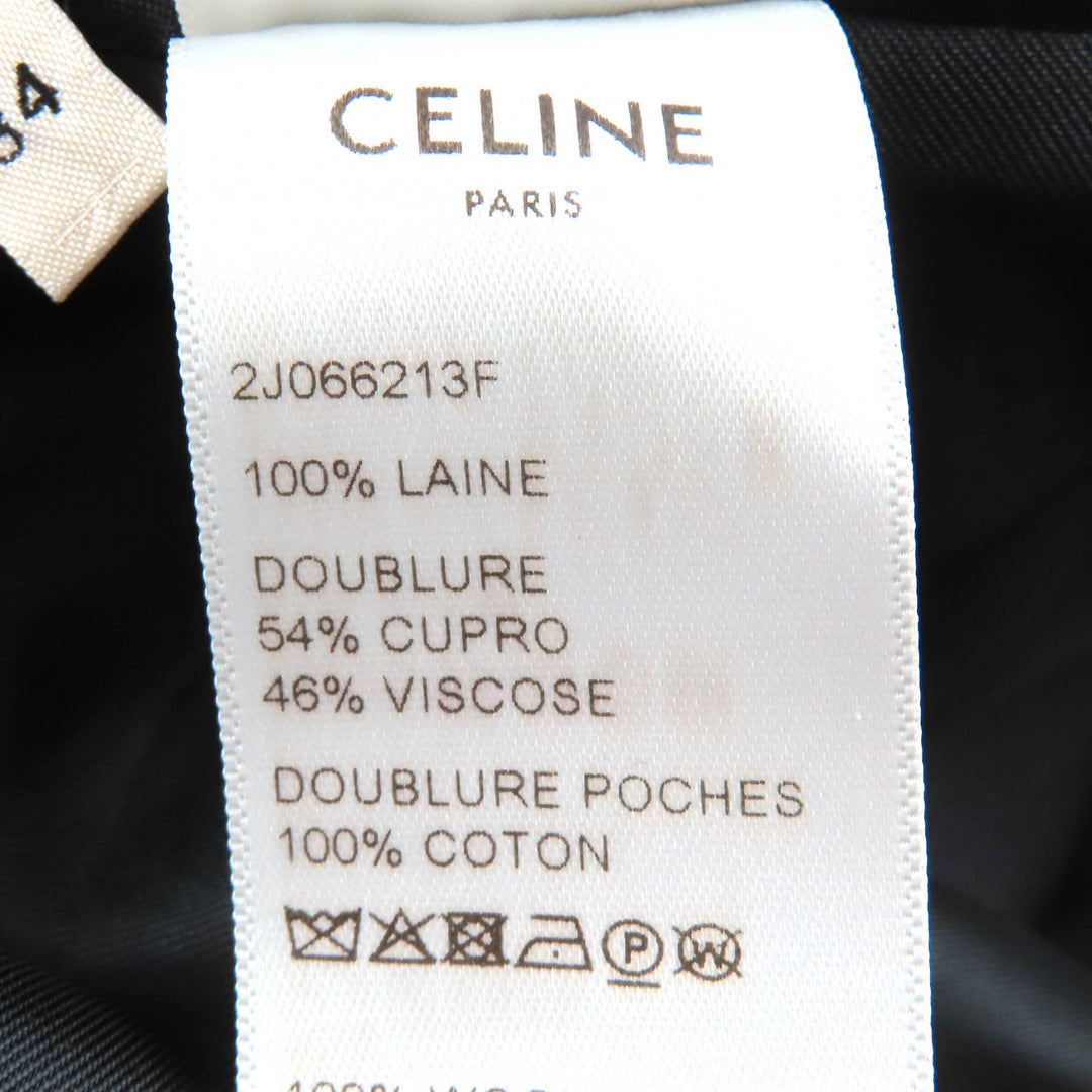 極美品△CELINE セリーヌ 2J066213F ウール100％ グレンチェック ミニ プリーツスカート グレー 34 イタリア製 正規品 レディース