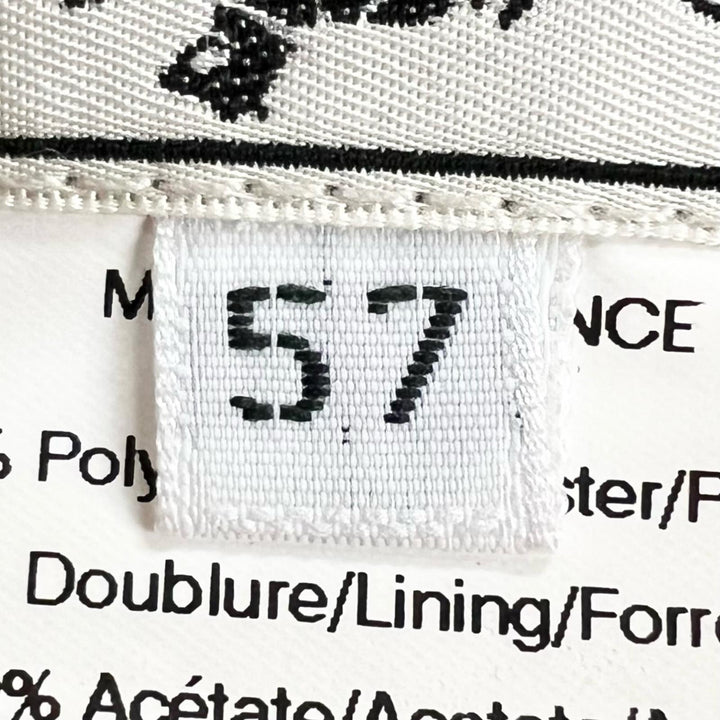 極美品▲HERMES エルメス Hロゴ刺繍 ダウンプリム バケットハット 帽子 オレンジ 57 フランス製 レディース