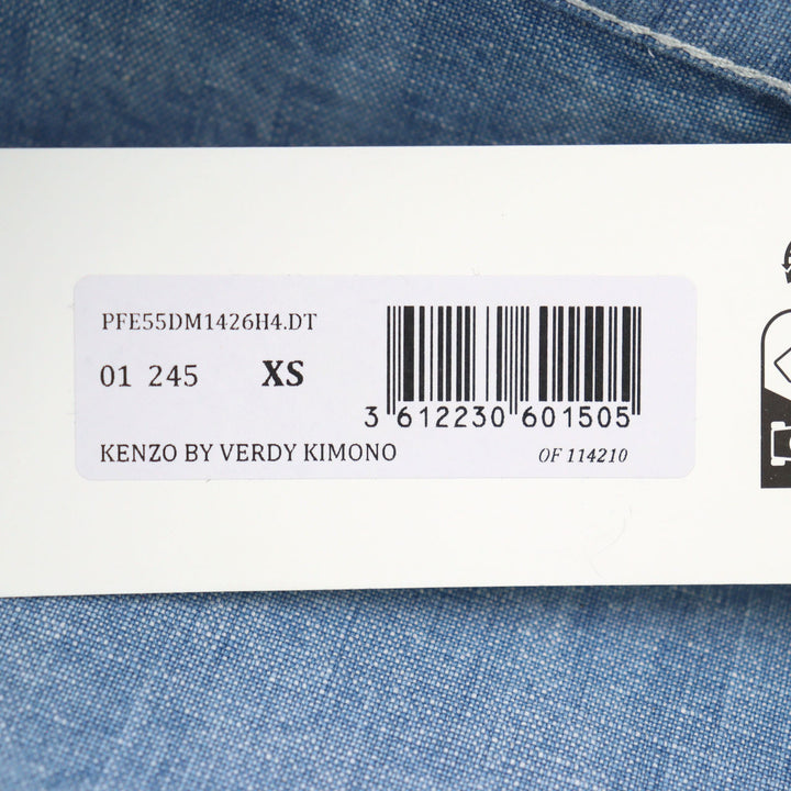 美品○KENZO VERDY 24SS FE55DM1426H4 ’KENZO BY VERDY’ エンブロイダリー KIMONO ジャケット XS 正規品 定価121000円