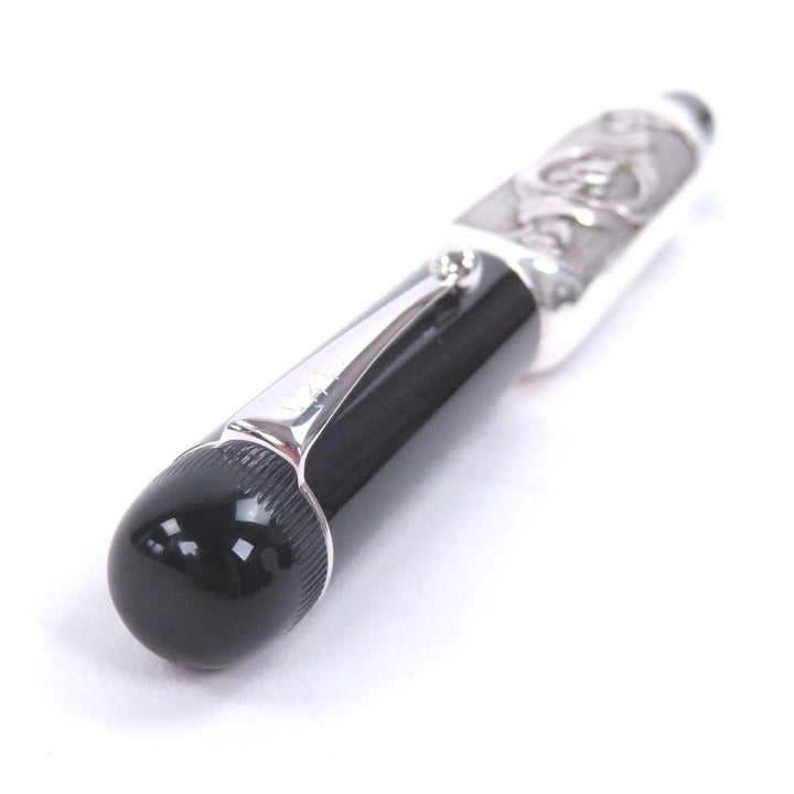 美品□OMAS オマス ヴィンテージ SV925 ペン先18K Mニブ 創設75周年記念 2000年 0130/1500 ドクターペン 万年筆 シルバー ブラック