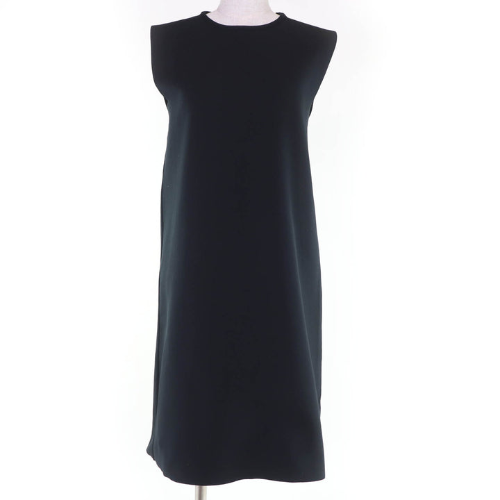 極美品☆JIL SANDER ジルサンダー J02CT0356 ノースリーブ ワンピース ブラック 34 イタリア製 正規品 レディース