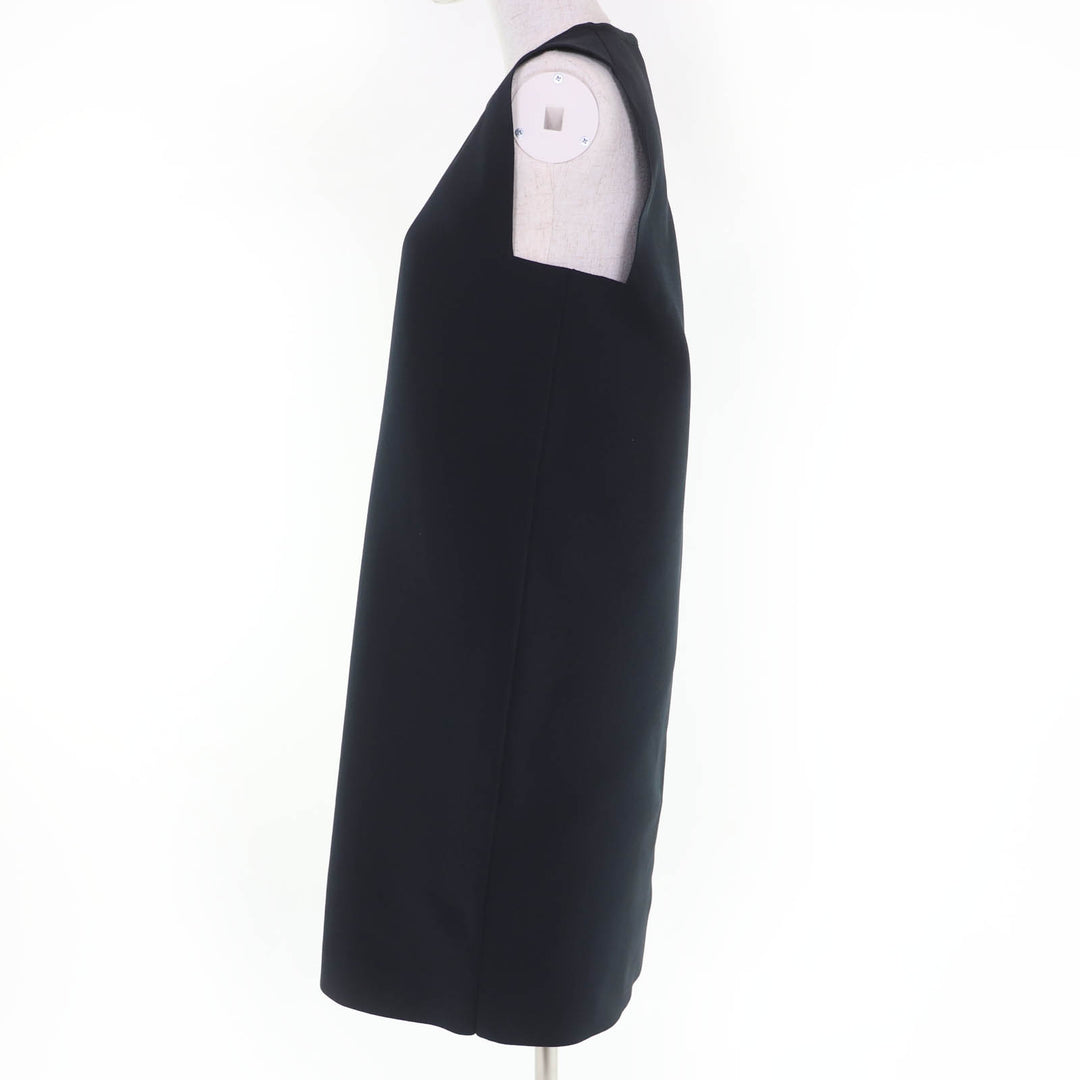 極美品☆JIL SANDER ジルサンダー J02CT0356 ノースリーブ ワンピース ブラック 34 イタリア製 正規品 レディース