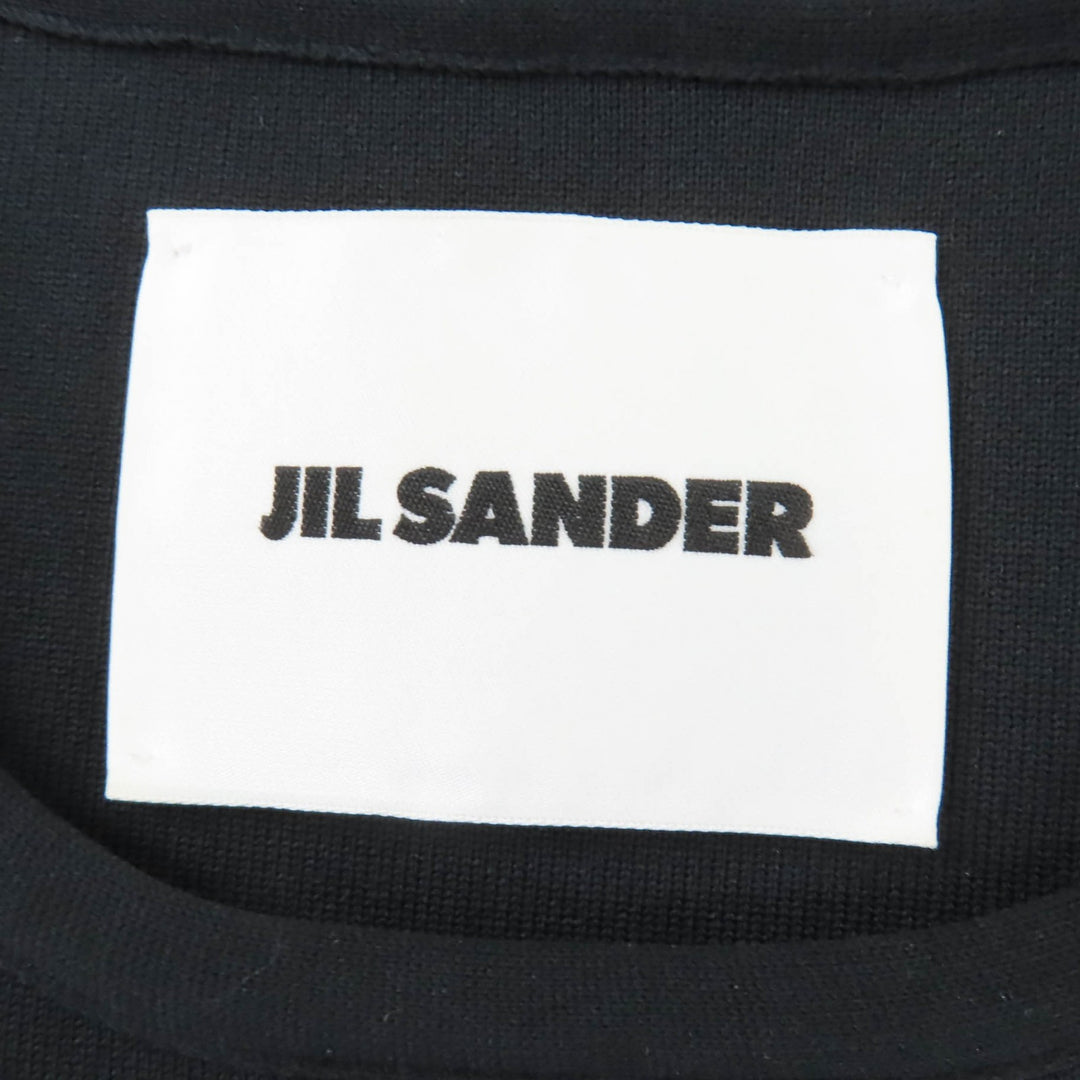 極美品☆JIL SANDER ジルサンダー J02CT0356 ノースリーブ ワンピース ブラック 34 イタリア製 正規品 レディース
