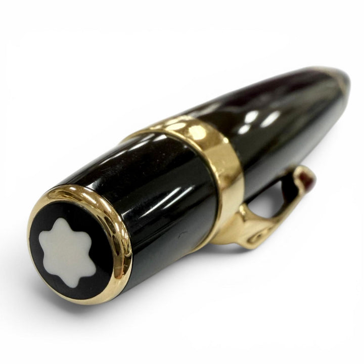 良品▼MONTBLANC モンブラン ボエム レッドジェムストーン ホワイトスター ツイスト式 シャープペンシル ブラック ゴールド ドイツ製