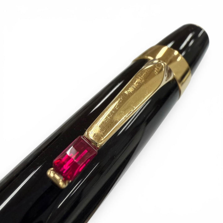良品▼MONTBLANC モンブラン ボエム レッドジェムストーン ホワイトスター ツイスト式 シャープペンシル ブラック ゴールド ドイツ製