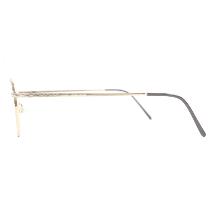極美品□MOSCOT モスコット DOV ドーブ ラウンドフレーム メガネ 眼鏡 アイウェア ゴールド 48□21-145 デモレンズ ケース付き メンズ