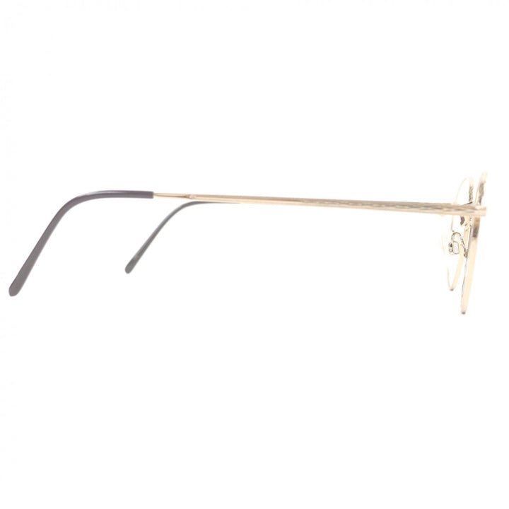 極美品□MOSCOT モスコット DOV ドーブ ラウンドフレーム メガネ 眼鏡 アイウェア ゴールド 48□21-145 デモレンズ ケース付き メンズ