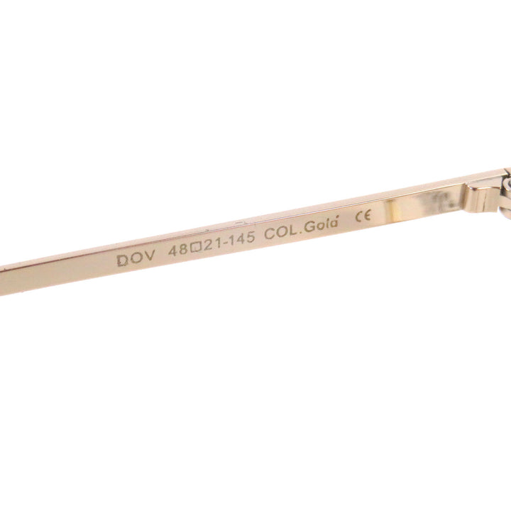 極美品□MOSCOT モスコット DOV ドーブ ラウンドフレーム メガネ 眼鏡 アイウェア ゴールド 48□21-145 デモレンズ ケース付き メンズ