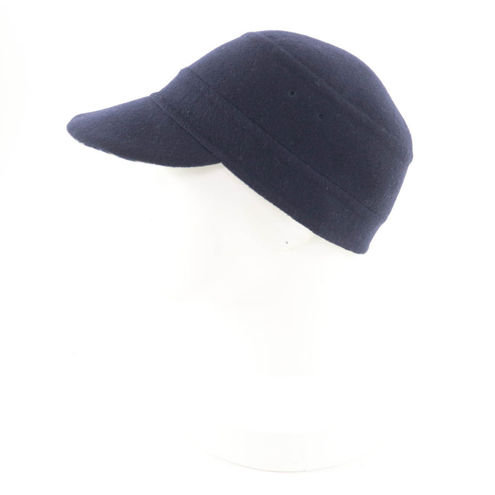 美品★Christian Dior クリスチャンディオール 21DCH918I100 ウール シルク混 オブリーク キャスケット ネイビー 58 イタリア製 正規品