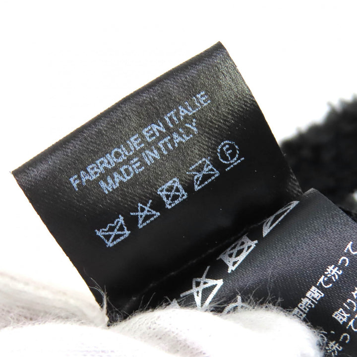 極美品△CHANEL シャネル 21B AA7847 ココマーク金具 総柄 パイル地 バケットハット 帽子 ブラック ホワイト M 伊製 正規品 レディース