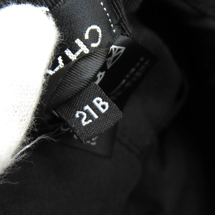 極美品△CHANEL シャネル 21B AA7847 ココマーク金具 総柄 パイル地 バケットハット 帽子 ブラック ホワイト M 伊製 正規品 レディース