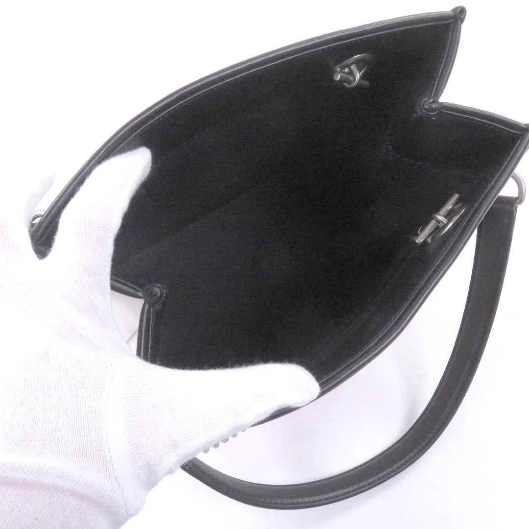 極美品□BALENCIAGA バレンシアガ 759941 DUTY FREE TOTE S キャンバス レザー チェーンショルダー ハンドバッグ ライトベージュ 伊製