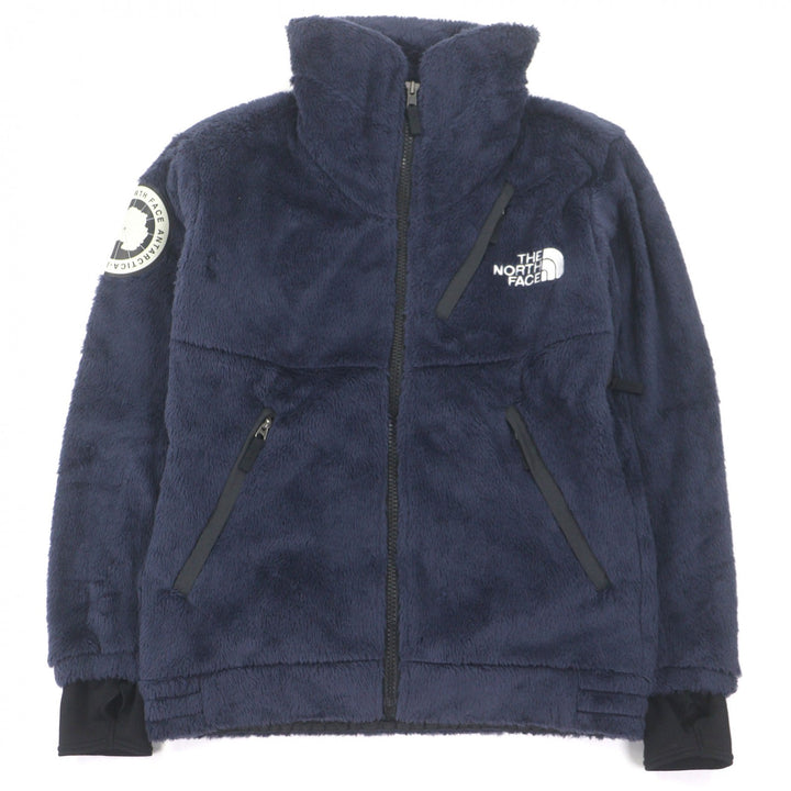 美品□THE NORTH FACE ザ・ノースフェイス NA61930 Antarctica Versa Loft Jacket ロゴ刺繍 フリースジャケット ネイビー M 正規品