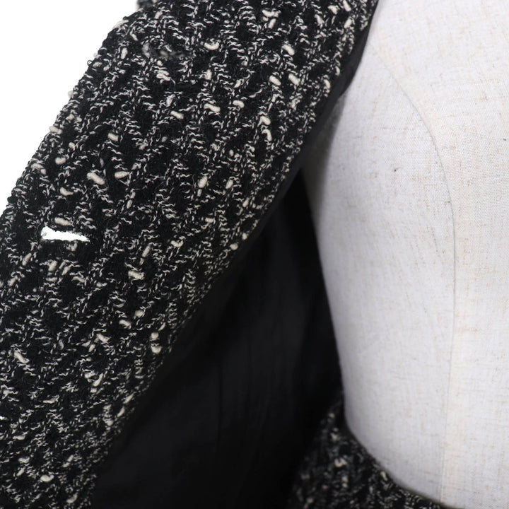 極美品☆CHANEL シャネル ヴィンテージ 97A P09701V05906 ココボタン ツイード ジャケット スカート セットアップ 38 フランス製 正規品