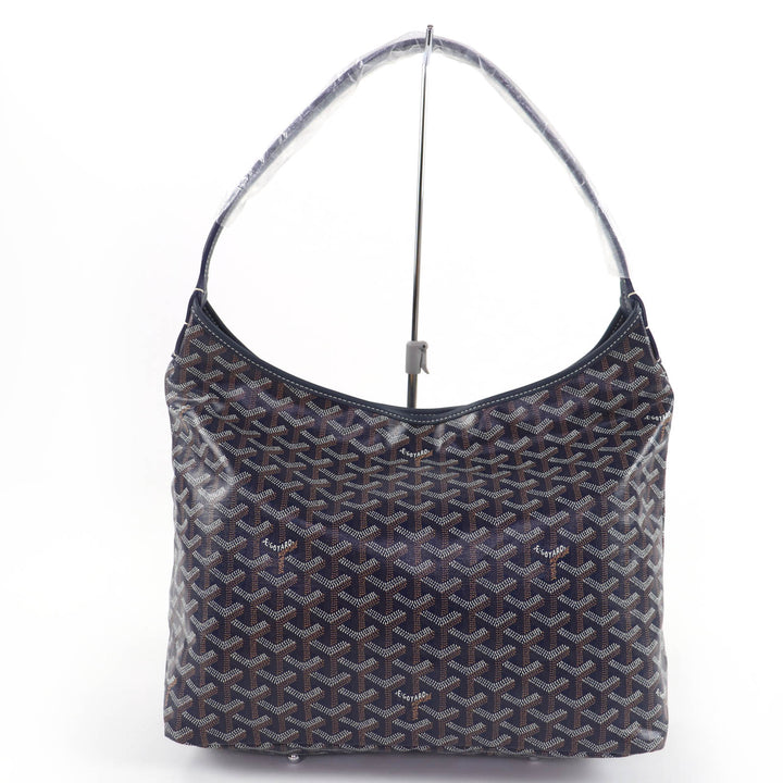 未使用品☆GOYARD ゴヤール ボエム ホーボーバッグ ゴヤールディンキャンバス ポーチ付 ショルダーバッグ ネイビー 保存袋付 レディース