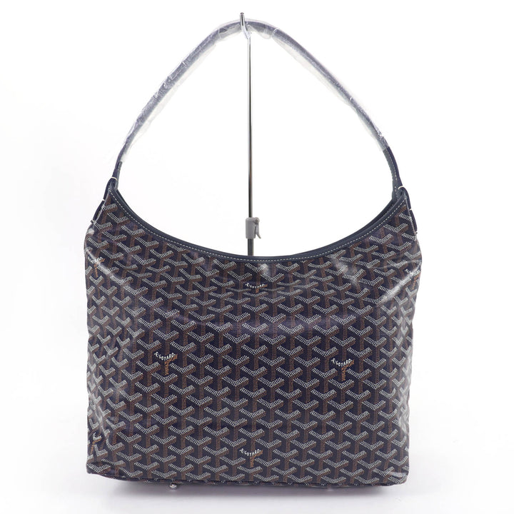 未使用品☆GOYARD ゴヤール ボエム ホーボーバッグ ゴヤールディンキャンバス ポーチ付 ショルダーバッグ ネイビー 保存袋付 レディース