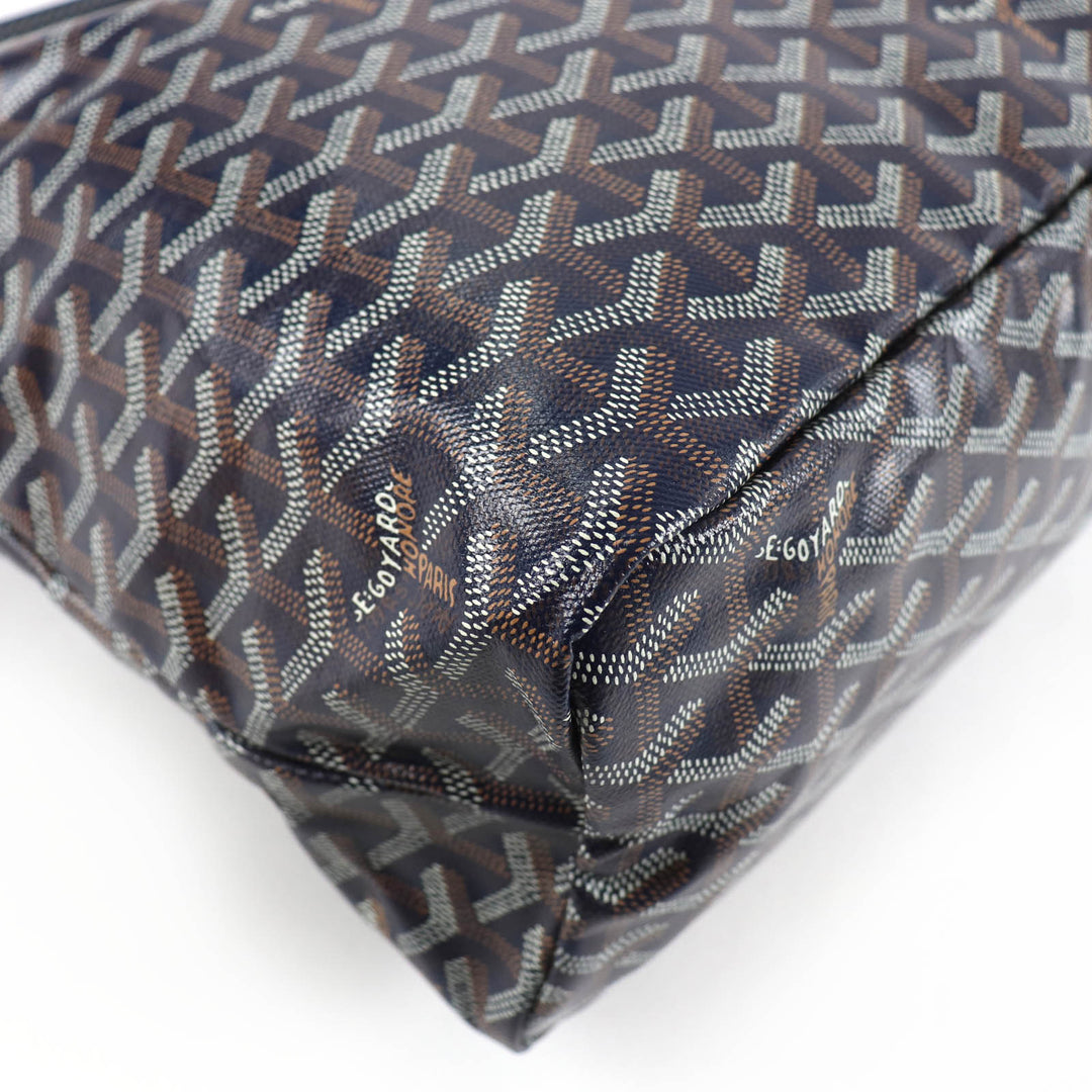 未使用品☆GOYARD ゴヤール ボエム ホーボーバッグ ゴヤールディンキャンバス ポーチ付 ショルダーバッグ ネイビー 保存袋付 レディース