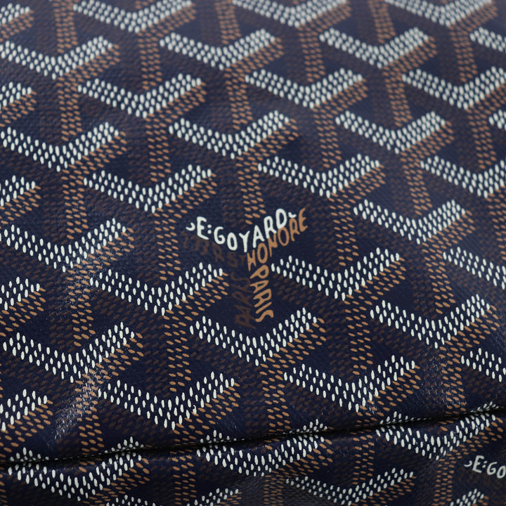 未使用品☆GOYARD ゴヤール ボエム ホーボーバッグ ゴヤールディンキャンバス ポーチ付 ショルダーバッグ ネイビー 保存袋付 レディース