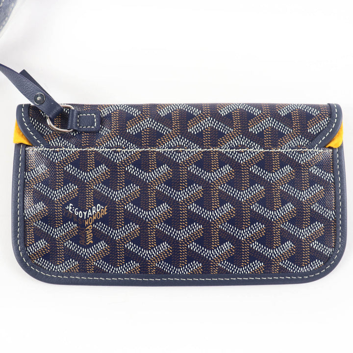 未使用品☆GOYARD ゴヤール ボエム ホーボーバッグ ゴヤールディンキャンバス ポーチ付 ショルダーバッグ ネイビー 保存袋付 レディース