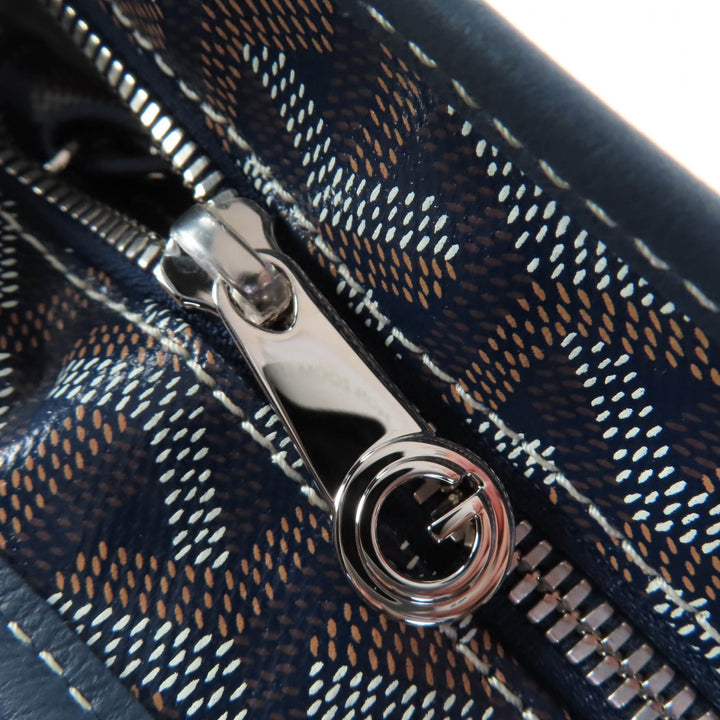 未使用品☆GOYARD ゴヤール ボエム ホーボーバッグ ゴヤールディンキャンバス ポーチ付 ショルダーバッグ ネイビー 保存袋付 レディース