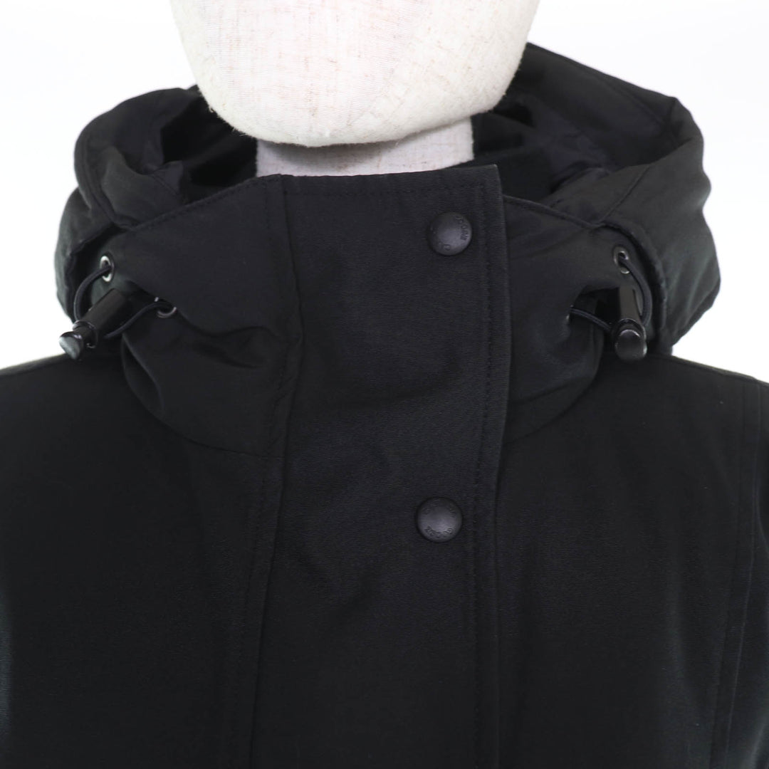 良品☆CANADA GOOSE カナダグース 3811L Kinley Parka コットン フード付 ダウンコート ブラック S サザビーリーグ国内正規品 レディース