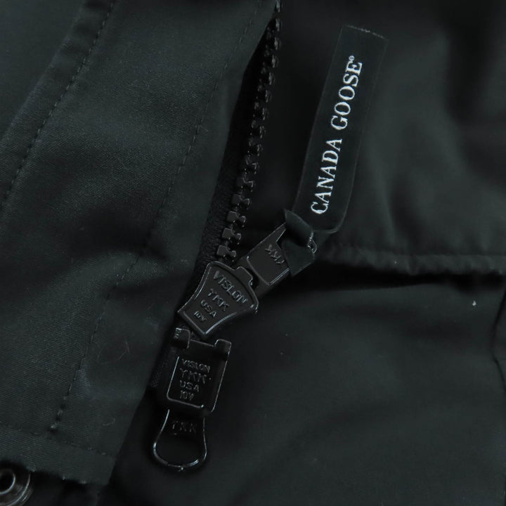 良品☆CANADA GOOSE カナダグース 3811L Kinley Parka コットン フード付 ダウンコート ブラック S サザビーリーグ国内正規品 レディース