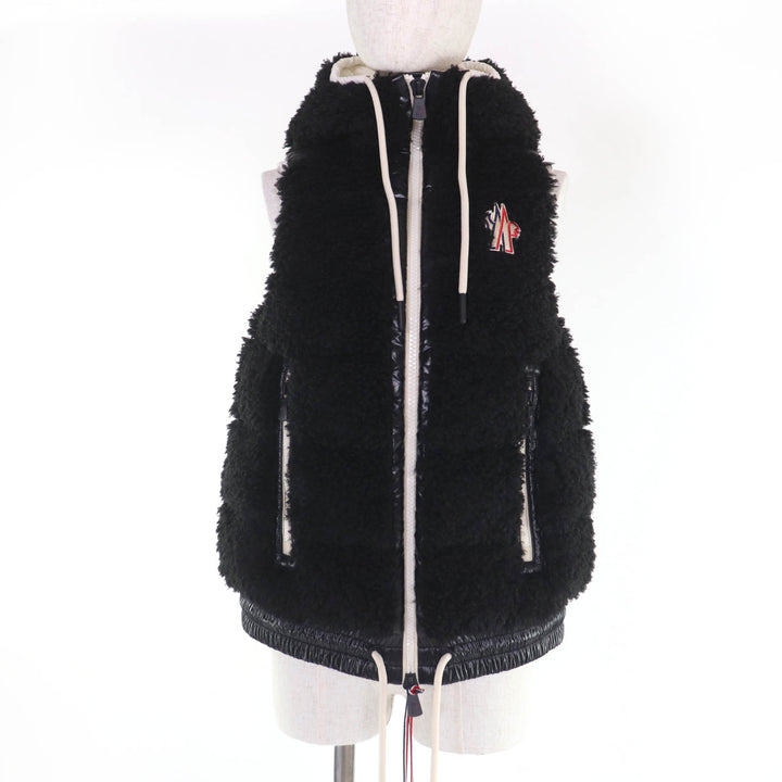未使用品☆MONCLER GRENOBLE モンクレールグルノーブル 2025年製 GILET ダウンベスト ブラック XXS 日本サイズ約XSサイズ相当 正規品