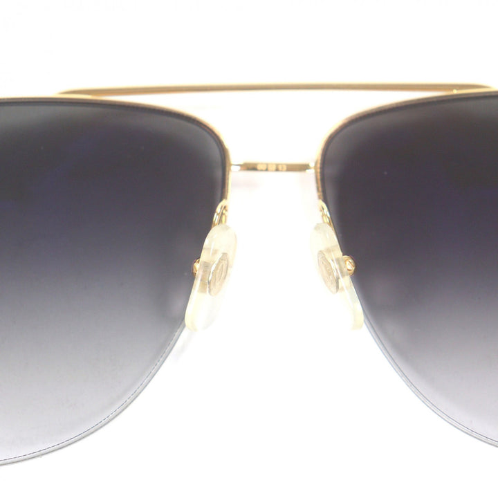 美品□Cartier カルティエ パンテール ドゥ カルティエ ティアドロップ アビエーターサングラス ゴールド グレー 60□13 フランス製