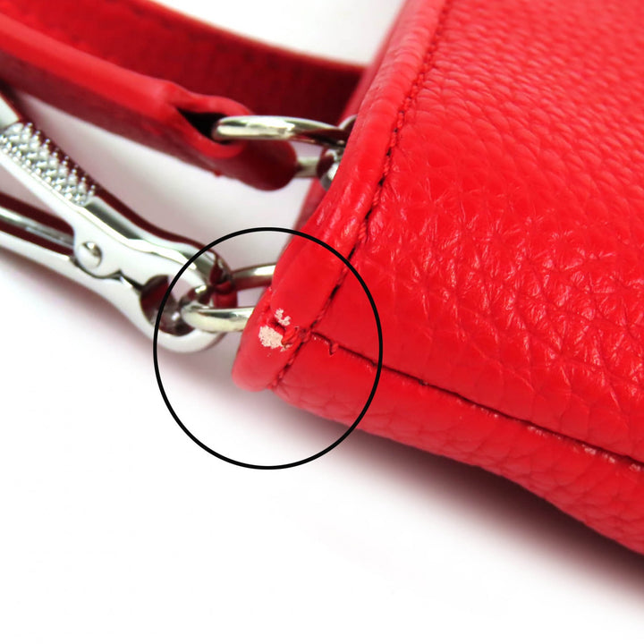 美品△Vivienne Westwood ヴィヴィアンウエストウッド 51160010 ジョアンナ ニュースクエア クロスボディ オーブ ショルダーバッグ 赤