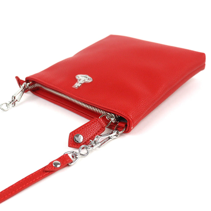 美品△Vivienne Westwood ヴィヴィアンウエストウッド 51160010 ジョアンナ ニュースクエア クロスボディ オーブ ショルダーバッグ 赤