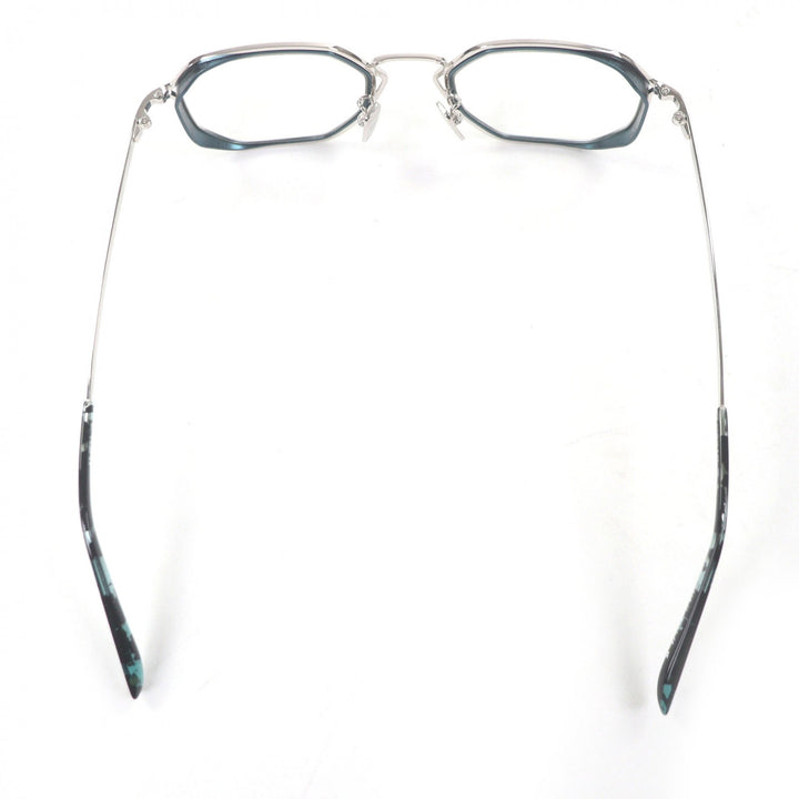 未使用品□DITA ディータ DTX170-A-02 HALIOD-TWO オクタゴン メガネ 眼鏡 アイウェア シルバー メタリックブルー 49□20-145 日本製