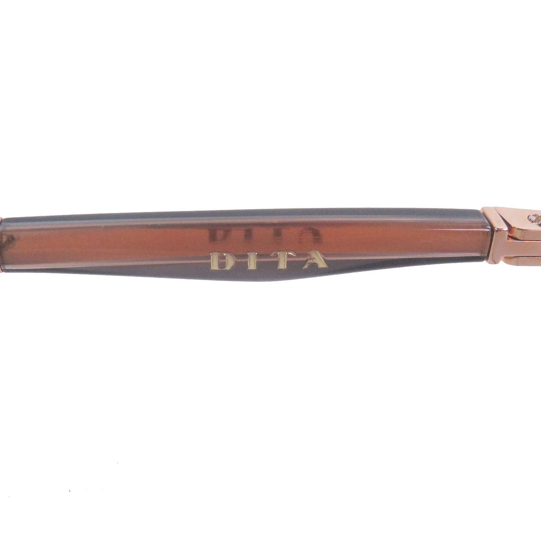 未使用品□DITA ディータ DTX462-A-02 EYMORI リムレス ツーポイント サングラス ピンクゴールド ブラック 57□15-142 デモレンズ 日本製