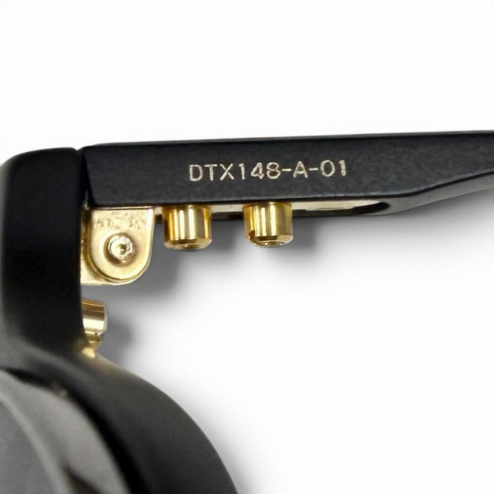 未使用品□DITA ディータ DTX148-A-01 ASH クリップオン サングラス ブラック ゴールド ガンメタリック 47□21-148 日本製 定価101200円