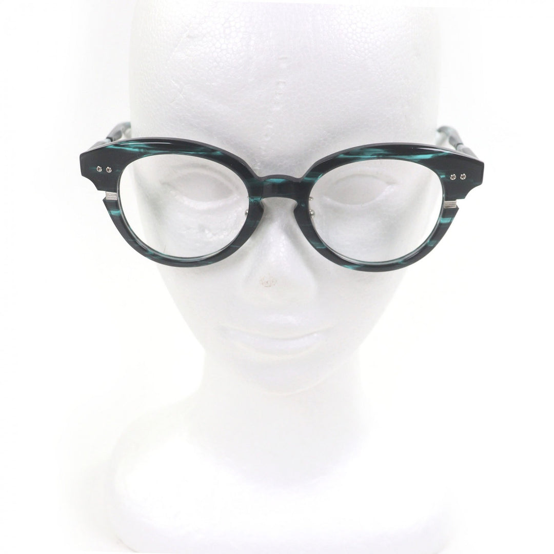 極美品□DITA ディータ DTX730-A-02 LINEUS-TWO マーブル柄 ボストンフレーム メガネ 眼鏡 アイウェア 51□21-145 日本製 定価108900円
