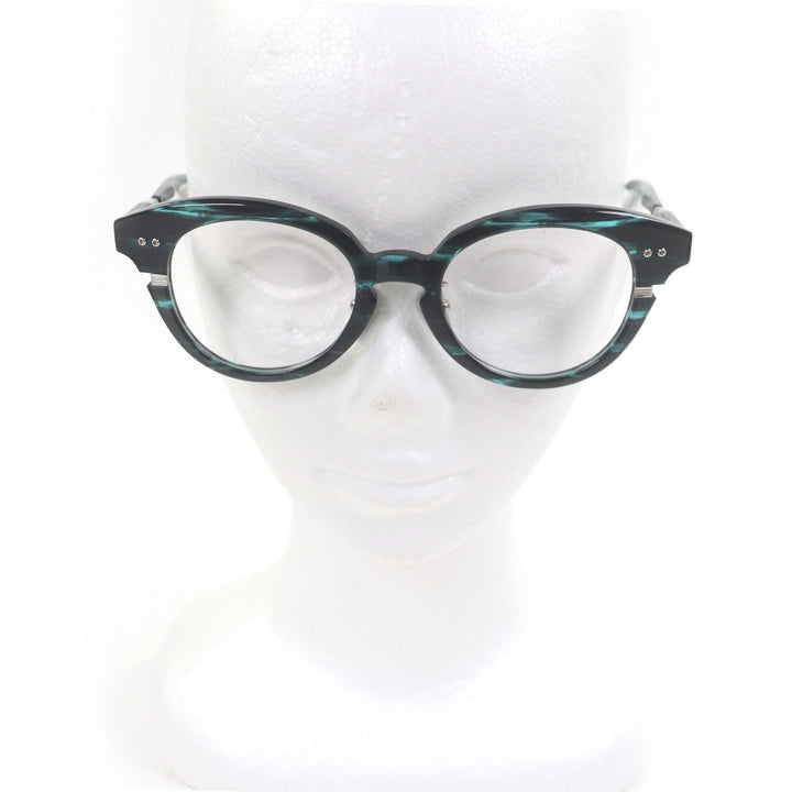 極美品□DITA ディータ DTX730-A-02 LINEUS-TWO マーブル柄 ボストンフレーム メガネ 眼鏡 アイウェア 51□21-145 日本製 定価108900円